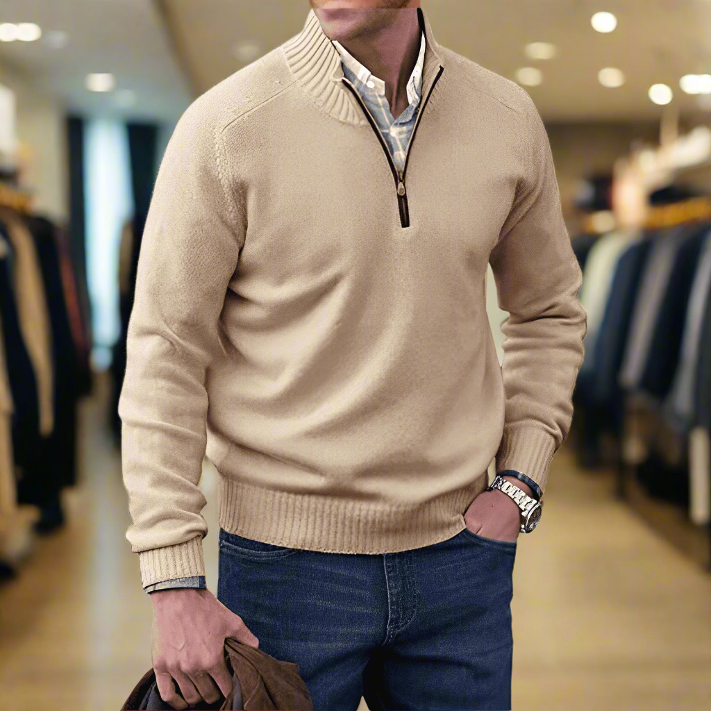 Mario™ | Elegant sweater with zipper