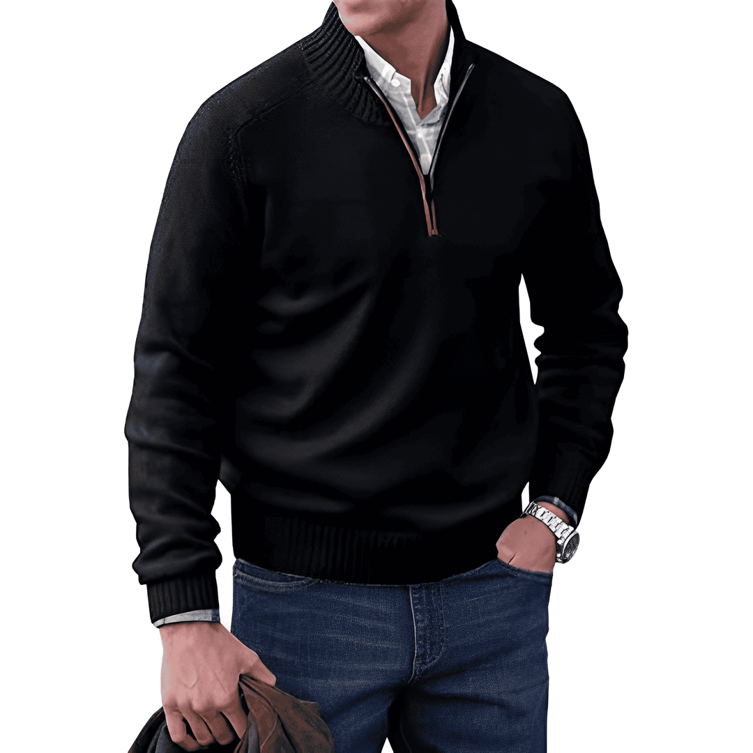 Mario™ | Elegant sweater with zipper