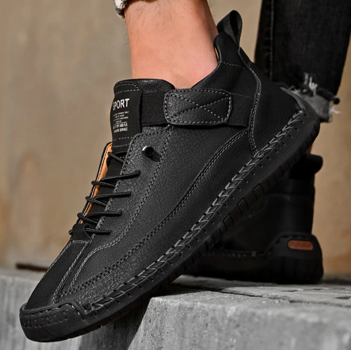 Eagle™ - Men's Hand-Stitched Leather Slip-On Loafers