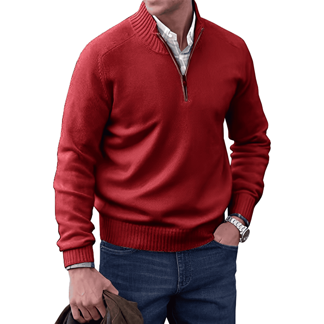 Mario™ | Elegant sweater with zipper