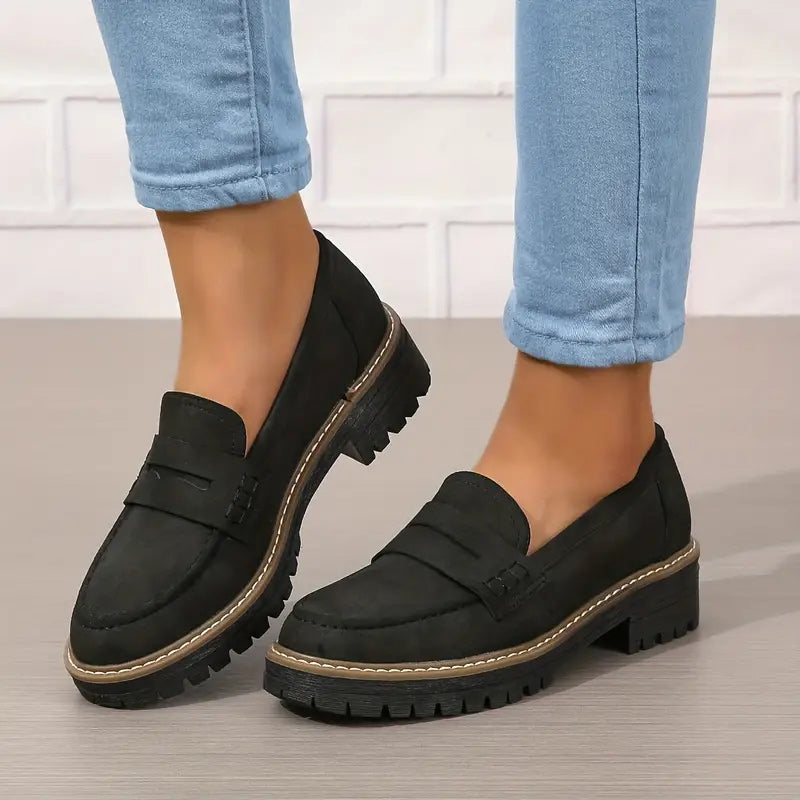 Comfortable chunky loafers