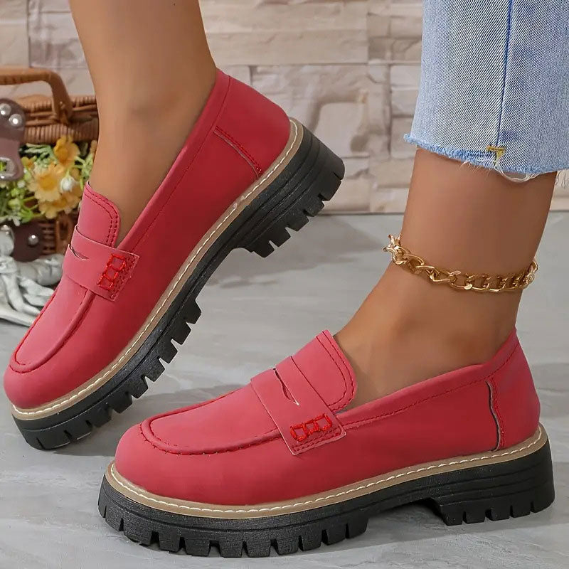 Comfortable chunky loafers